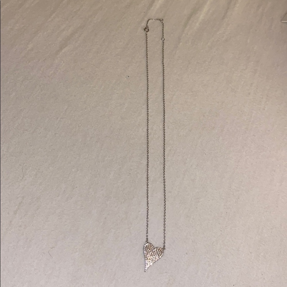 Silver heart necklace
